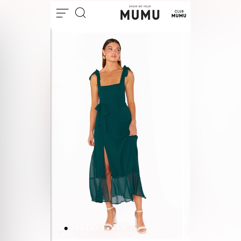 Claire Midi Dress - Emerald - Show Me Your Mumu